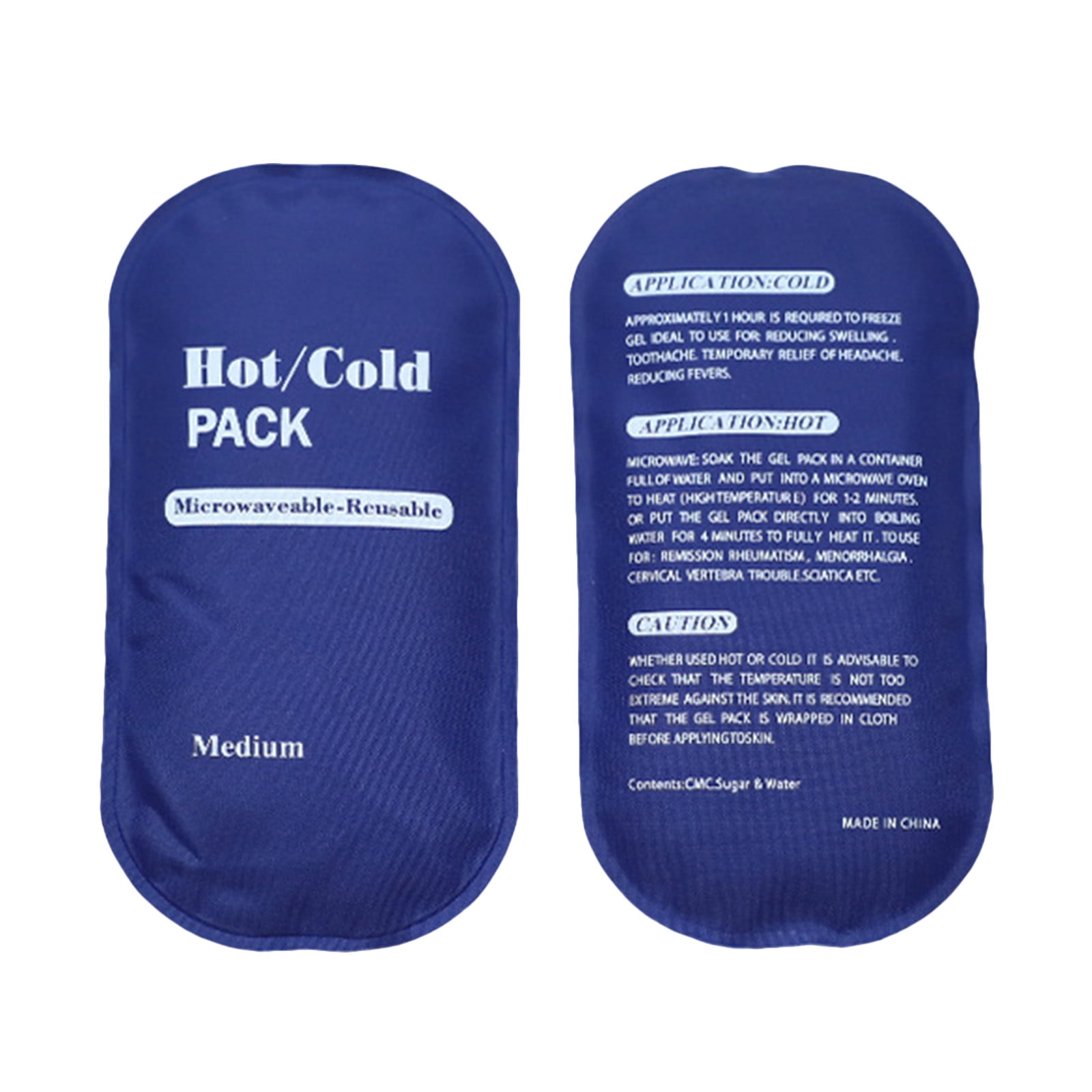 300ml 2 Pack Three Color Reusable Gel Ice Pack, Adjustable Binding Hot Cold Compress Wrap, Joint Pain Relief Pad for Sports, Home Recovery Layout