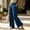 Navy, variant on SYMOID Womens Wide Leg Pants High Rise Relaxed Fit Cotton Spandex Pull On,Size L