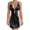 Black, variant on Women's Satin Nightgowns Sleepwear Floral Embroidered Deep V Sleep Dresses Lace Trim Sheer Chemise Closure Front Night Dress Mesh Babydoll Lingerie Set Night Dress M Black