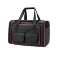 thumbnail image 1 of Bolsa de transporte para mascotas de gran capacidad Paquete de transporte plegable expandible Tela Oxford Rojo negro jinwen portador de cachorros, 1 of 7