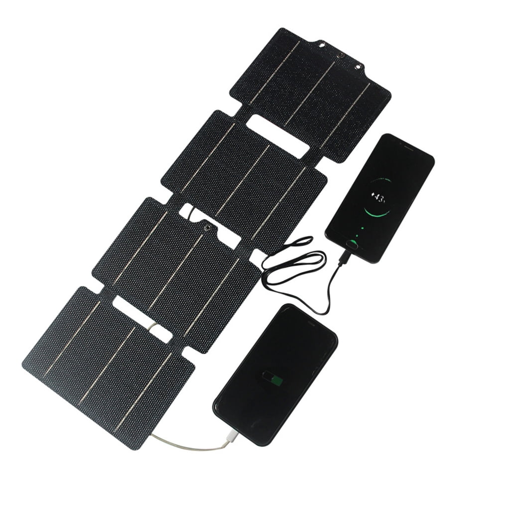 14/25W Portable Mobile Power Outdoor Waterproof Solar Panel Charging Device