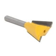 thumbnail image 4 of Dovetail Router Bit, Woodworking Dovetail Router Bit Straight Cut Router Bit Dovetail Router Bit 1/4in Shank Tungsten Steel Alloy Router Bit for Trimming, 4 of 7