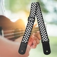 thumbnail image 1 of Ukelele Ajustable Con Cuadrados Blancos y Negros, Correa para El Hombro para Guitarra Hawaiana de 4 Cuerdas, Accesorio para Regalo Novedoso, 1 of 7