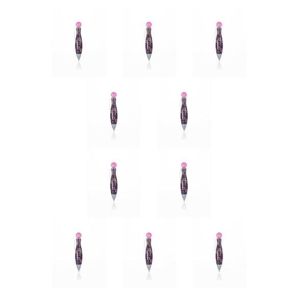 Naiovety Bolígrafo de punta, estilo de bolos, diseño llamativo de plástico, herramienta de perforación, accesorios de bordado, decoración rosado 10piezas