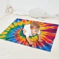 thumbnail image 2 of Rainbow Tie Dye Mandala Pattern Blanket,Comfortable Soft Flannel Throw Blanket,All Season,Warm Lightweight Blankets for Sofa Bed Couch Living Room Chair,30"x40", 2 of 4