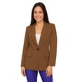 thumbnail image 1 of Saco largo de Mujer Elegante Atemporal Camel Chica, 1 of 3