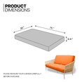thumbnail image 2 of Pumpkin Twin Size Slipcovers Cushion Stretch Futon Cover Washable Sofa Protector, 2 of 9
