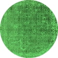 thumbnail image 1 of Ahgly Company Indoor Round Oriental Green Industrial Area Rugs, 7' Round, 1 of 4