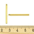 thumbnail image 3 of 304 Stainless Steel Pendants Column Bar Charm Real 18K golden Plated 27x2mm Hole: 1.2mm, 3 of 3