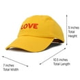 thumbnail image 3 of DALIX Custom Embroidered Hats Dad Caps LOVE Stitched Logo Hat in Gold, 3 of 7