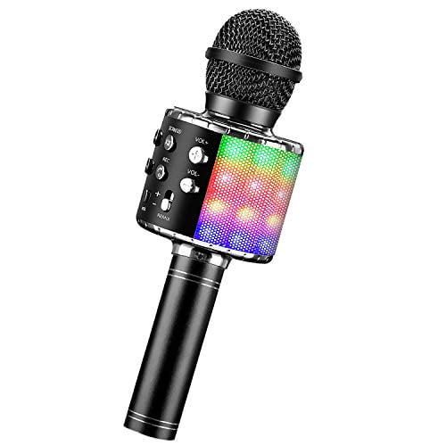 Funny Lighting Wireless Microphone Model Gift Music Karaoke Cute Mini Toy GIfts 