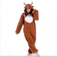 thumbnail image 1 of Pijama de una pieza con dibujos de animales, lobo malo, muñeco de nieve, niños, pareja, polar, Navidad, ciervo navideño, Papá Noel, 1 of 2