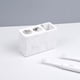 thumbnail image 2 of Porta pasta de dientes Maquinillas de afeitar Grava Pasta de dientes Cepillo de dientes Inoxidable Propósito Higiénico blanco, 2 of 8