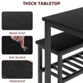 thumbnail image 4 of Bingirl Dining Table Set for 4, Modern Kitchen Table with 2 Chairs and Bench for 4-Person, 4 of 6