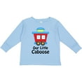 thumbnail image 3 of Inktastic Train Our Little Caboose New Baby Boys or Girls Long Sleeve Toddler T-Shirt, 3 of 5