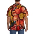thumbnail image 4 of Zufioo Colorful Vintage Floral Pattern Print Mens Button Down Short Sleeve Shirt,Classic Plaid Shirt,Mens Accessories Fashion Shirt-Small, 4 of 6