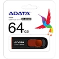 thumbnail image 1 of Memoria USB ADATA C008 64GB 2.0 Deslizar Negro/Rojo AC008-64G-RKD, 1 of 2