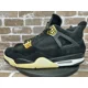 thumbnail image 1 of Jo r-dan 4 Retro Royalty 2017 Gold White Suede Black 307497-032 Men’s Size 14, 1 of 6
