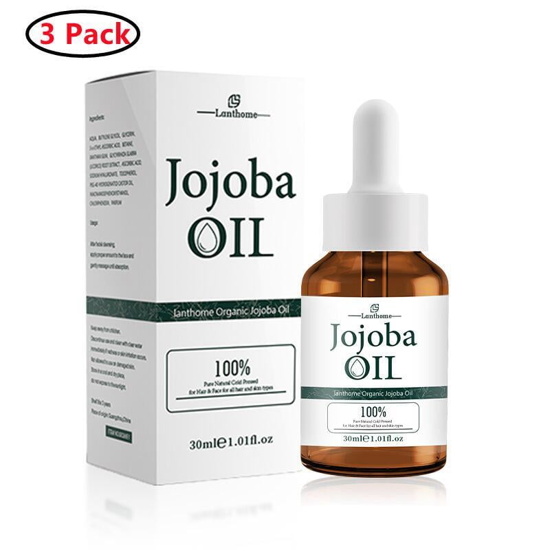3 Pack Jojoba Oil100 Pure & Natural Jojoba Oil for Skin,Face,and Hair