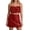 Red, variant on Dressy Outfits for Women Sequin Square Neck Sleeveless Slit Bodycon Skirt Two Piece Party Clubwear Evening Two Piece Skirt Set Black,S