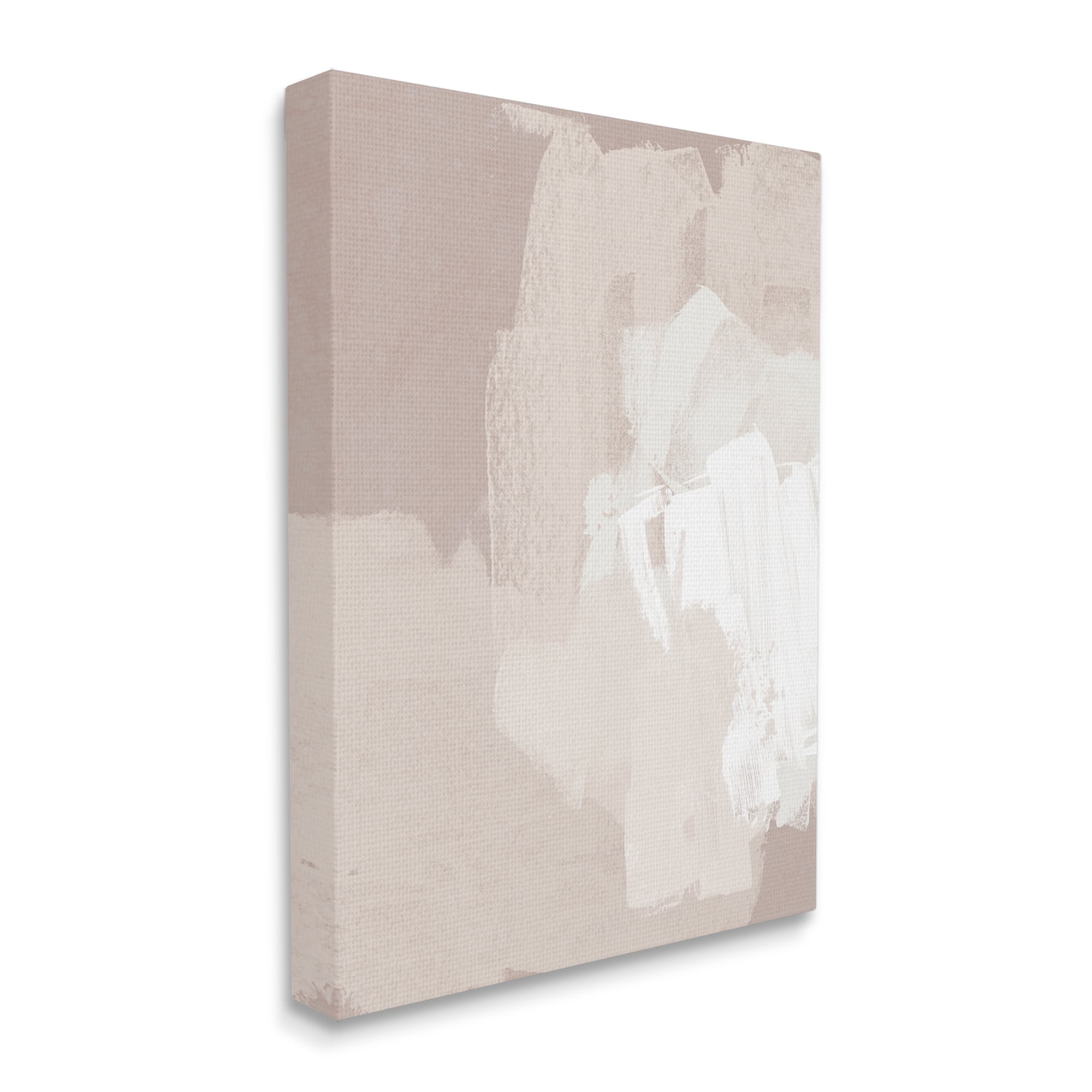 Stupell Industries Abstract Neutral Tones Beige Boho Brush Strokes Painting Gallery Wrapped Canvas Print Wall Art, Design by June Erica Vess