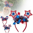 thumbnail image 4 of Sparkly Five Pointed Star Lace Headband Barrettes for Women Girls Party Hair Accessories, 4 of 4