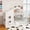 White, variant on Twin Size Floor House Bed for Toddler, Kids Montessori Bed with Storage Shelf, Playhouse Bed with Roof Design, White