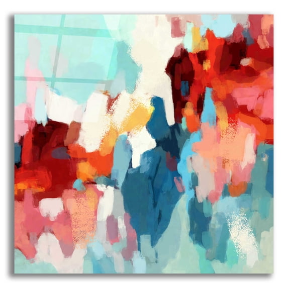 Epic Art 'Abstraction 2' by Christov Art, Acrylic Glass Wall Art, 12"x12"