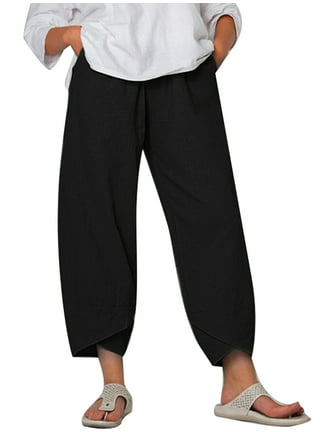 Women's Comfy Loose Palazzo Lounge Pajama Bottoms Pants - Black -  CH189OWH6UG