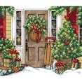 thumbnail image 2 of Cuadros Decorativos DIY Bienvenido Navidad Impreso Punto de Cruz 14CT Estampado Bordado Parcial Artesanía DQrwqpou Nuevos Originales, 2 of 9