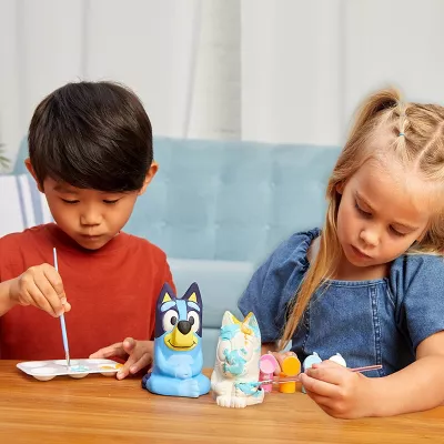 Bluey 2ct Paint -Your -Own Figurines Craft Kit