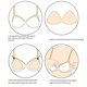 thumbnail image 4 of Seitruly Elegantes almohadillas para sujetador para mujer, hechas de silicona suave y reutilizable, aspecto natural y encantador, sujetador Ayudas para vestirse con gancho de botón Tono de piel, 4 of 6