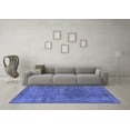 thumbnail image 3 of Ahgly Company Machine Washable Indoor Rectangle Oriental Blue Industrial Area Rugs, 3' x 5', 3 of 4