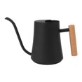 thumbnail image 1 of Stainless Steel Water Kettle Pot Retro Small Plant Water Kettle with Wooden Handle for Indoor Outdoor 1000ML Black, 1 of 5