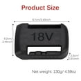 thumbnail image 1 of 5pcs Power Tool Battery Mount ABS Plastic Durable Stable Easy Installation Compact Battery Bracket with Screw Hole for Dewalt DCB200 18/20V Battery Base and for 18V Battery, 1 of 9