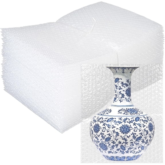 12X14 Inch Bubble Out Bags, 50Pcs Bubble Pouches Warp,Clear Bubble Cushioning Wrap, Double Walled Packing Supplies for Storage, Shipping, Moving, Transporting and Packing