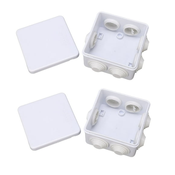 Waterproof Junction Box,  Insulation 2PCS Impact Resistance Electrical Project Box  for Residential Wiring