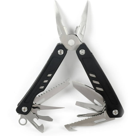 Ozark Trail 17-in-1 Multi Tool, Stainless Steel, Black, Model 2119