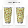 thumbnail image 3 of Lsque Cute Avocado Pattern 20oz Car Cup with Lid and Straw, Insulated Coffee Cup with Straw Topper, Spill Proof Travel Coffee Mug, Stainless Steel Tumble-Without Straw, 3 of 8
