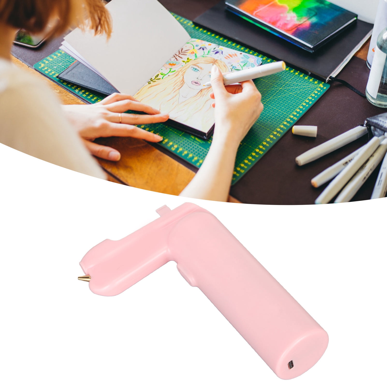 Mini Marqueur Portatif Aérographe Électrique Pulvérisateur pour Enfants Peinture