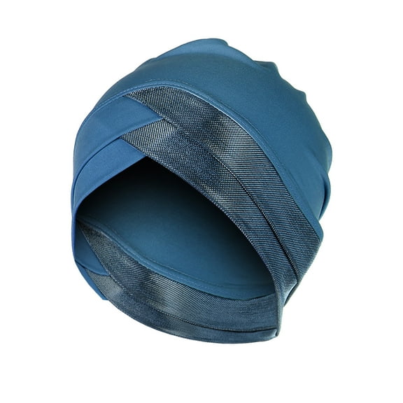 Babysbule Hats for Women Winter Women Patchwork India Muslim Ruffle Chemo Hat Headwear Wraps Turbans Beanie Cap Headwraps