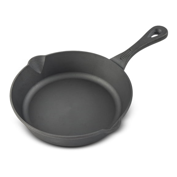 Thyme & Table 8" Smooth Milled, Pre-Seasoned Cast Iron Skillet