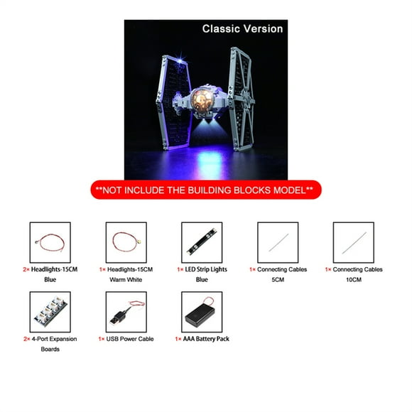 Vonado LED Lighting Set for 75300 Imperial TIE Fighter Collectible Bricks Light Kit Not Included the Building Model