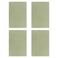 thumbnail image 4 of 4 Pieces Linen Double Layer Placemats Dining Table Modern Style Place Mats Washable Tableware Cutlery Stain-resistant Pad Home Green, 4 of 8