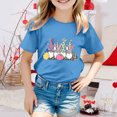 thumbnail image 2 of Easter Flowers Bunny Shirt Vintage Loose Fit Yellow Egg Easter Story Tshirt 2026 Happy Easter Tees Cotton Short Sleeve Tops, 2 of 5