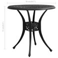 thumbnail image 4 of vidaXL Garden Table Black 78x78x72 cm Cast Aluminium, 4 of 4