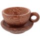 thumbnail image 2 of 1 Set Wooden Tea Cup Coffee Mug Desk Cup with Handle Saucer Drinking Tea Cup, 2 of 3