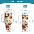 thumbnail image 3 of 30 oz Stainless Steel Tumbler Vacuum Insulated Leak Proof Stainless Steel Coffee Cup Water Bottles Cartoon Coral Flowers, 3 of 9