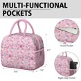 thumbnail image 6 of Womens Pioneer Flower Floral Print Pattern Lunch Box for Work,Insulated Lunch Bag for Women,Loncheras Para Mujer,Leakproof Adult Lunch Bag for Work,Beach,Travel,Picnic,Camping, 6 of 7