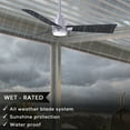 thumbnail image 2 of Matthews Fan Company AKLK-BN-BK-42 Alessandra 42” Brushed Nickel Ceiling Fan with 3 Matte Black Blades, Integrated LED Light Kit, Remote Control, Indoor/Outdoor Wet Rated, 2 of 6